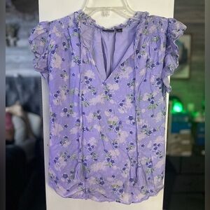🎁versona purple floral blouse